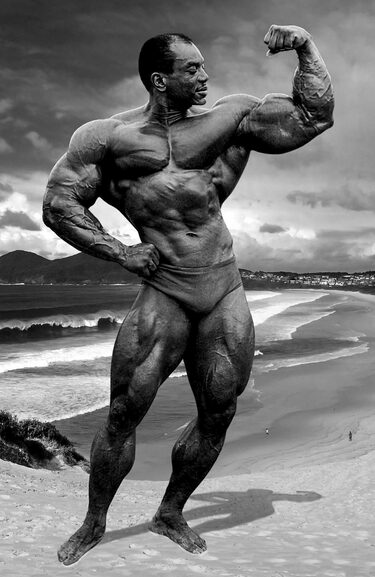 Sergio Oliva, culturista cubano con mucha masa muscular 